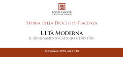 "Storia della Diocesi di Piacenza - L'et� moderna"