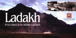 "Ladakh, sulle tracce di Cesare Calciati"