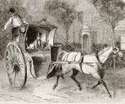 In carrozza sulla via di San Bernardo
